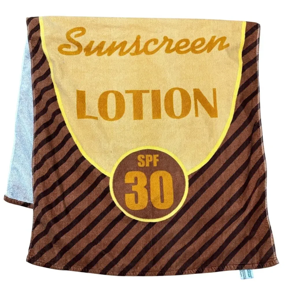 Beach Towel Promo Coppertone Sunscreen Lotion SPF30 29 x 56